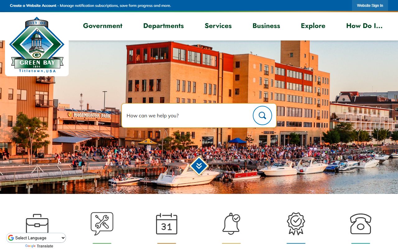 Green Bay death records city office