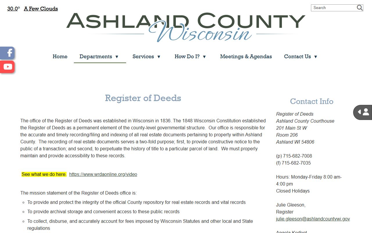 Ashland County death records county vital records office