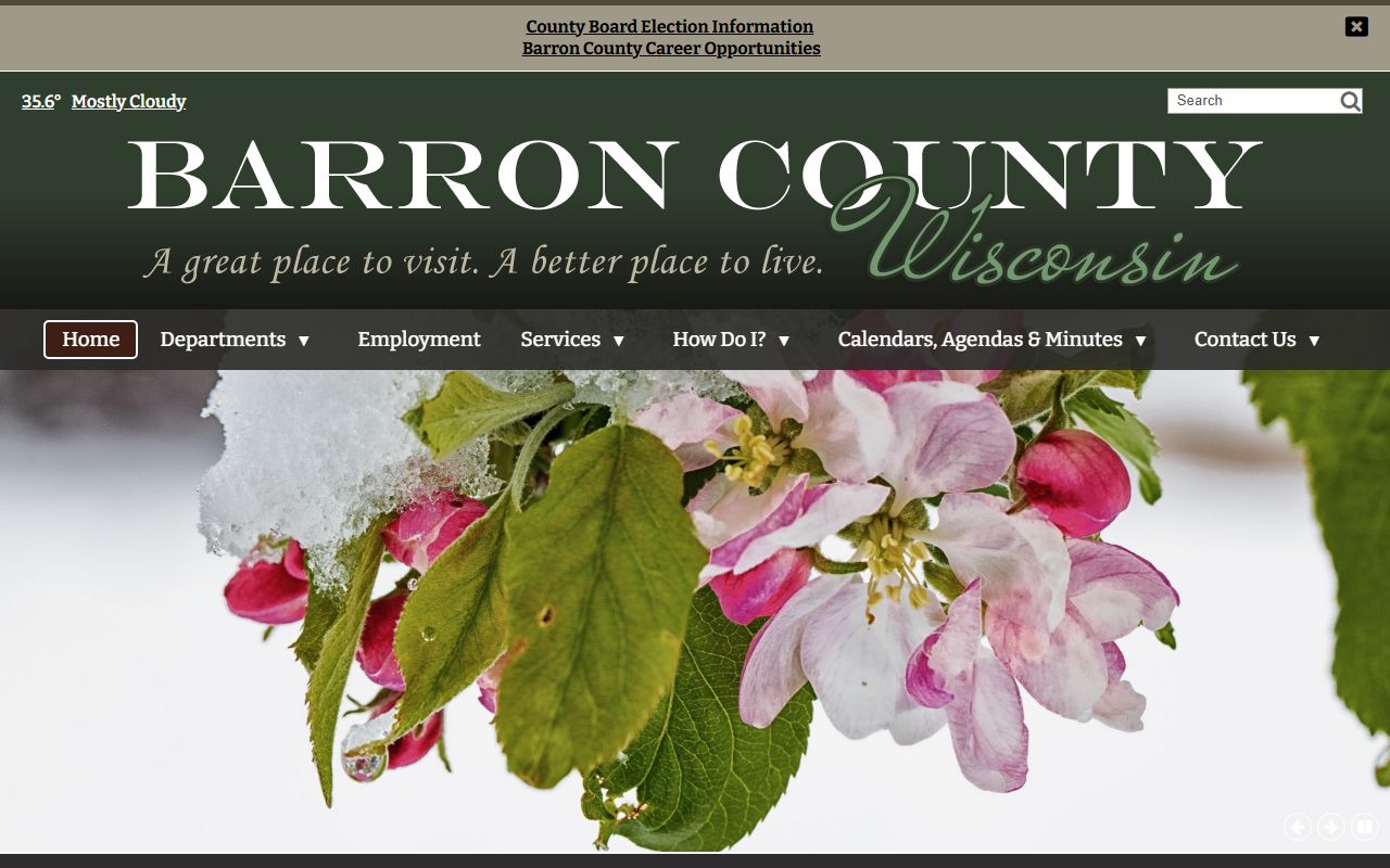 Barron County death records county government website