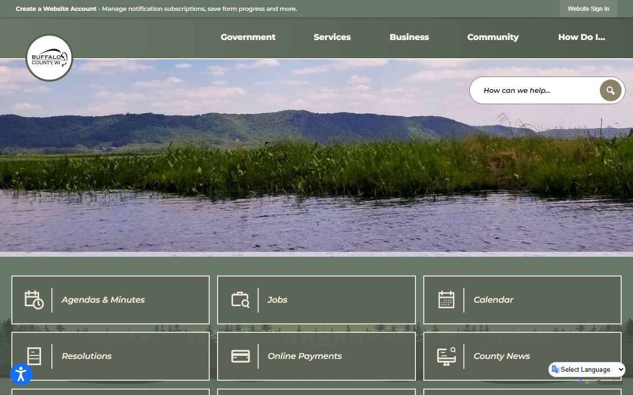 Buffalo County death records county government website
