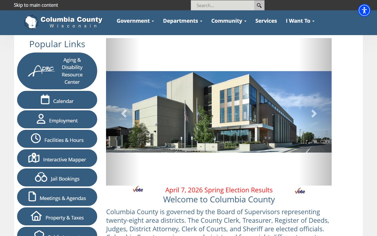 Columbia County death records county government website