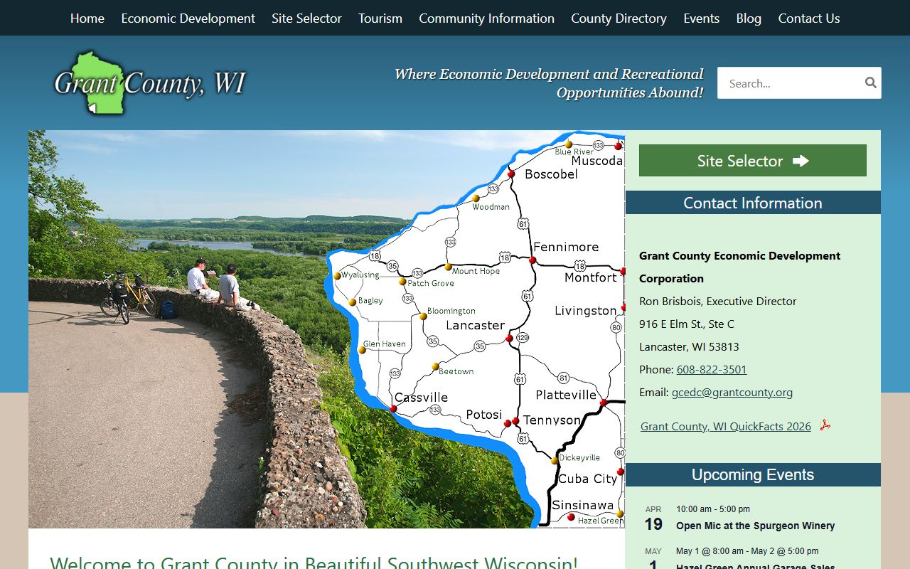 Grant County death records county government website