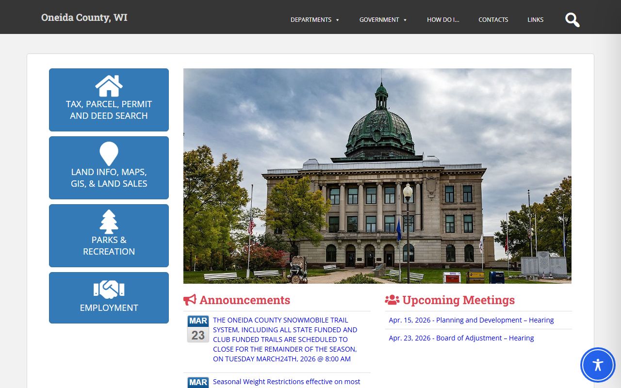 Oneida County death records county government website