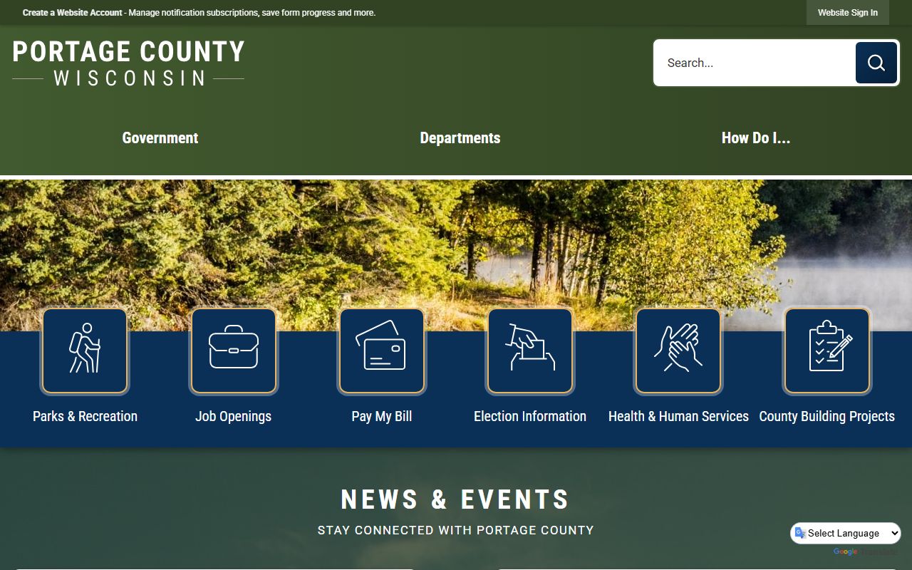 Portage County death records county government website