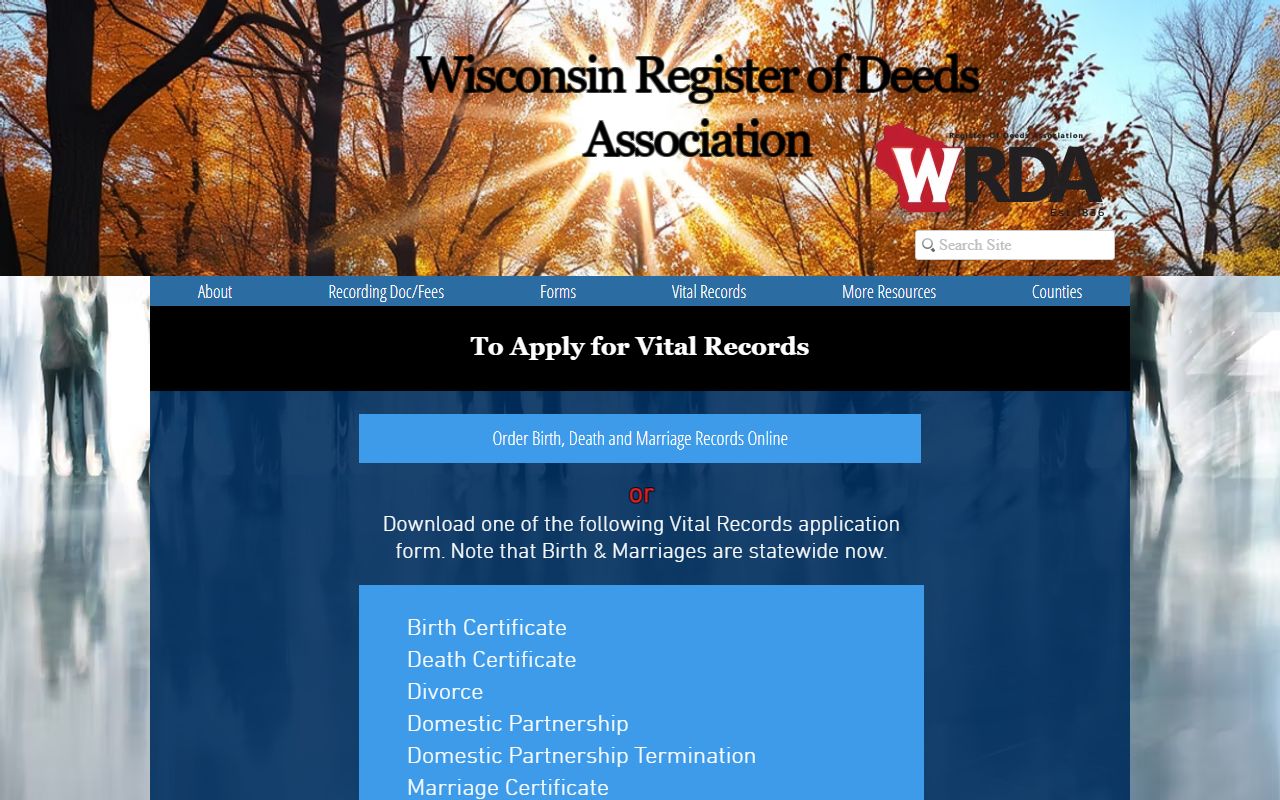Wisconsin Death Records register of deeds association guide
